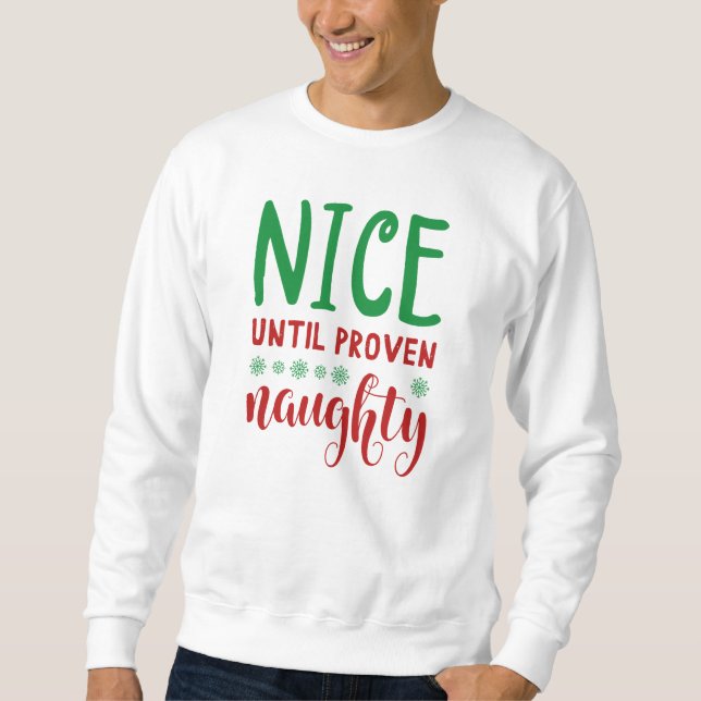 Snyggt fram till Beven Naughty Lång Ärmad Tröja (Framsida)