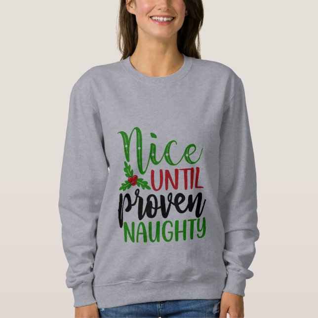Snyggt fram till Beven Naughty T Shirt (Framsida)