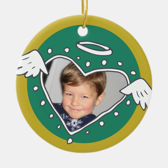 Snyggt fram till bevisad, höggradig, keramisk cirk julgransprydnad keramik (Framsidan)