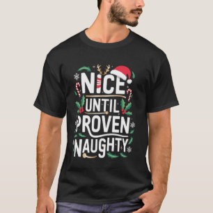 Snyggt fram till bevisad, stekig julmatchning roli t shirt
