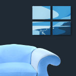 Snyggt Fransk-Blue-Abstrakt Digital Sjölandskap Canvastryck<br><div class="desc">Kanvastrycket för digitalt sjölandskap med Fransk-blå abstrakt ingår i samlingen Quad & Set of Four Wall Art and Dekorativ kudde. 🎨 Redigera fyllningen färg 📧 fråga om anpassad design beatecisse@kbmd3signs.com 🌐 Besök om färg,  färg palettes,  humörtavlor,  konst och dekor,  www.KBMD3signs.com</div>