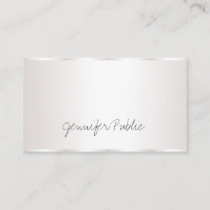 Snyggt Freehand Script Elegant Glamous Plain Visitkort