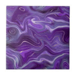 Snyggt Funky Groovy Lila Kurvor Marble 4-6 Kakelplatta<br><div class="desc">Tittar du vara lite annorlunda och originell? Denna moderna funky, lila marmor Mimic kurvor print wall ceramic tile är precis vad du behöver. Finns i två storlekar: 4, 25 x 4, 25 och 6 x 6 tum. Observera att detta är ett platt färg-tryck och inte en marmorsten. Pressa upp köket,...</div>
