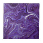 Snyggt Funky Groovy Lila Kurvor Marble 5-6 Kakelplatta<br><div class="desc">Tittar du vara lite annorlunda och originell? Denna moderna funky, lila marmor Mimic kurvor print wall ceramic tile är precis vad du behöver. Finns i två storlekar: 4, 25 x 4, 25 och 6 x 6 tum. Observera att detta är ett platt färg-tryck och inte en marmorsten. Pressa upp köket,...</div>