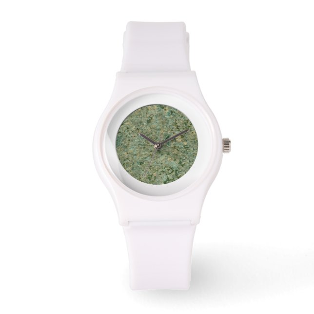 Snyggt Geology Grönt Sten Struktur Armbandsur (Framsida)