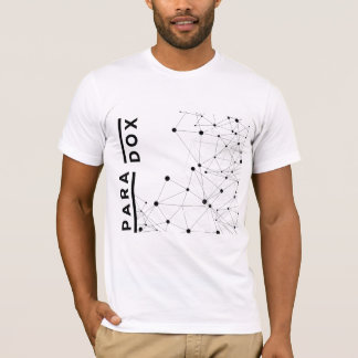 Snyggt Geometrisk polygondesign med Paradox ord T Shirt