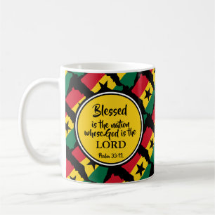 Snyggt GHANA Blsed Nation Monogram Gift Kaffemugg