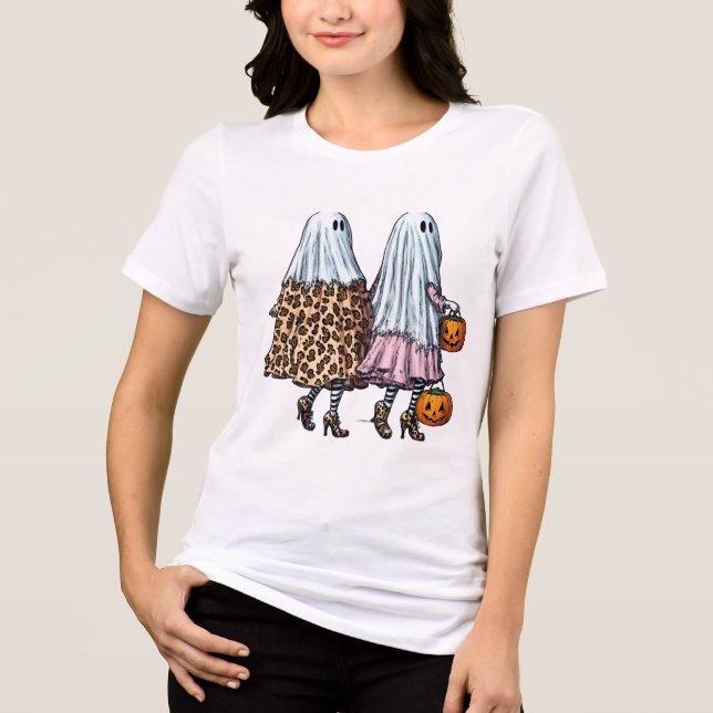 Snyggt Ghost Duo T Shirt (Framsida)