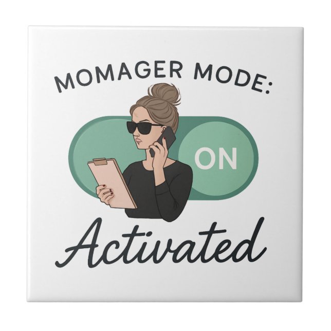 Snyggt Gift för Chef Mammor Kakelplatta (Framsidan)