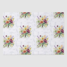 Snyggt Gift Wrap Bouquet Marble Design