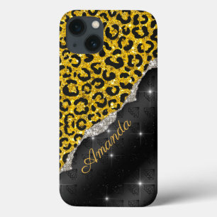 Snyggt (giglim faux) glitter djurtryck Monogram