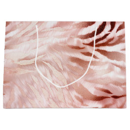 Snyggt Girly Rosa ros Guld Zebra Glam Glitz