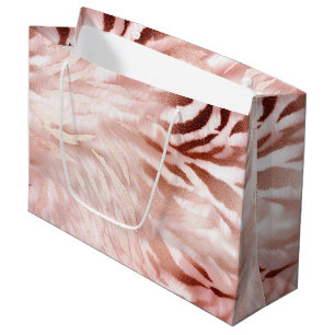 Snyggt Girly Rosa ros Guld Zebra Glam Glitz