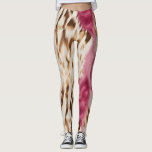 Snyggt Girly Rosa White Guld Zebra Leggings<br><div class="desc">Snyggt Girly Rosa Guld White Zebra</div>