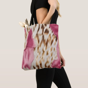 Snyggt Girly Rosa White Guld Zebra Tygkasse