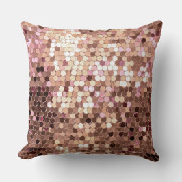 Snyggt Glam Ro Guld  Rosa Confetti Kudde