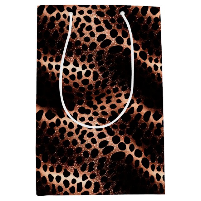 Snyggt Glam Ro Guld  Rosa Leopard Gnistra (Framsidan)