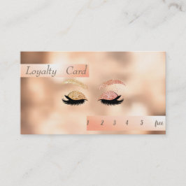 Snyggt Glittery Faux Lash Bokeh Loyalty Card Lojalitetskort