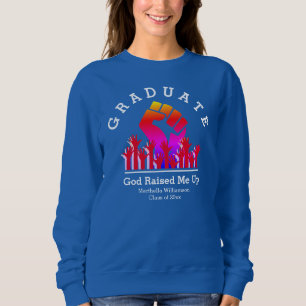 Snyggt GOD HÖJDE MIG UPP Anpassat namn Student T Shirt