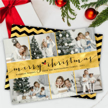 Snyggt God jul Faux Gold Foil 6 Photo