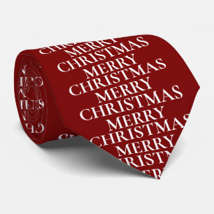 Snyggt "God jul" Red Anpassningsbar Helgdag Slips