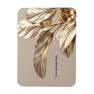 Snyggt Golden Löv Mugg Magnet