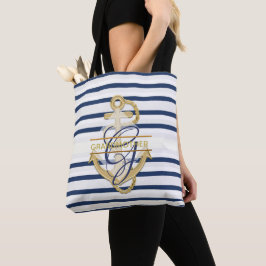 Snyggt GRANDMOTHER Tote Monogrammed Tygkasse