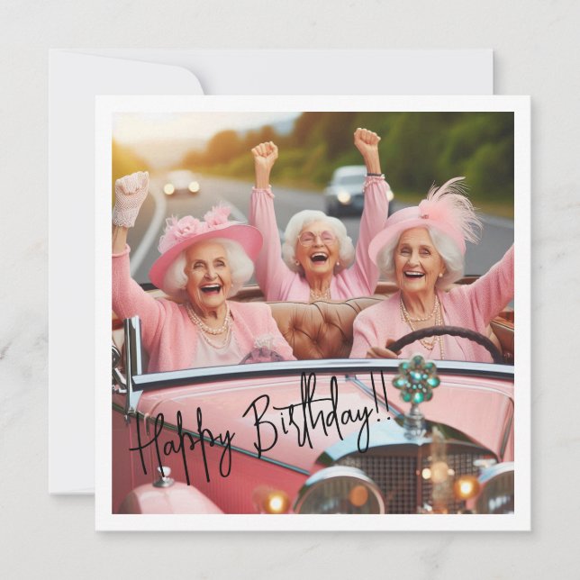 Snyggt Granny, Grattis på födelsedagen Granny Kort (Framsida)