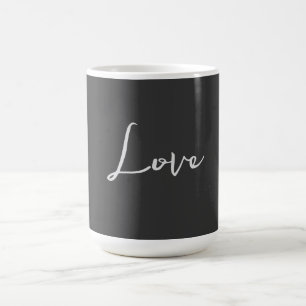 Snyggt Grått Background Kärlek Bröllop Kaffemugg