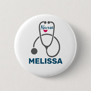 Snyggt Grått Nursing Stethoscope Illustration Knapp