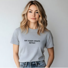 Snyggt Grått Öron och balansorgan Skapa Upprepa ta T Shirt