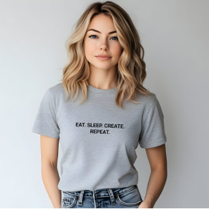 Snyggt Grått Öron och balansorgan Skapa Upprepa ta T Shirt