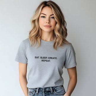 Snyggt Grått Öron och balansorgan Skapa Upprepa ta T Shirt