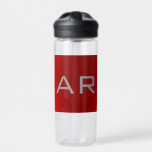 Snyggt Grått Red Trendig Monogram<br><div class="desc">Den här mallen kan anpassas för att uppfylla alla professioneller.</div>