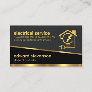 Snyggt Grått Shades Brev-e Bulb Home Circuit Visitkort