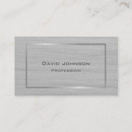 Snyggt Grått Struktur Print Elegant Silver Ram Visitkort
