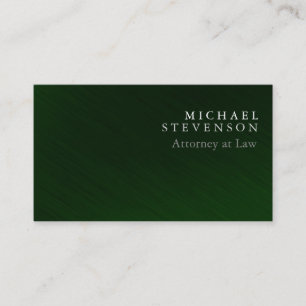 Snyggt Grönt Attorney at Law Affärskort Visitkort