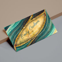 Snyggt grönt emerald marble art faux guld glitter