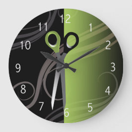 snyggt grönt hårsalong klocka