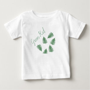 Snyggt Grönt Kid Lucky Fern Baby Skirt Bodykostym Tee Shirt