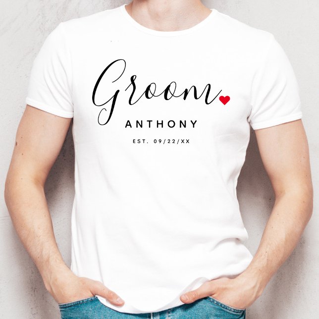 Snyggt Groom Bröllop T Shirt (Skapare uppladdad)
