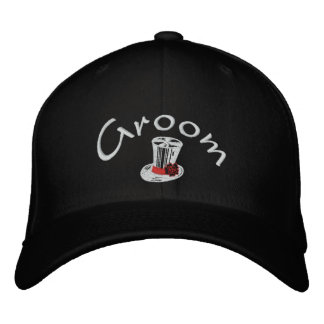 Snyggt Grooms broderade tak Broderad Keps
