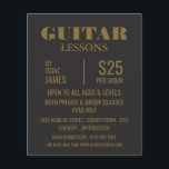Snyggt Guitar Lessons Reklam Flygblad<br><div class="desc">Guitar Lessons annonserar flygblad av Affärskortet Store.</div>