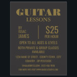 Snyggt Guitar Lessons Reklam Reklamblad<br><div class="desc">Guitar Lessons annonserar flygblad av Affärskortet Store.</div>