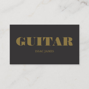 Snyggt Guitarist, Professionell Musician Visitkort