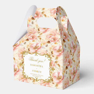 Snyggt Guld Boho Wedding Favor Box Keepsak Presentaskar