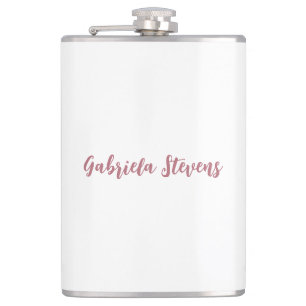 Snyggt Guld Calligraphy Namn White Fickplunta