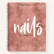 Snyggt Guld Faux Foil Nagel Möte Bok