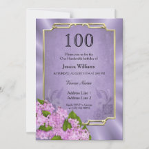 Snyggt Guld Framed Mauve Tapestry 100-årsdagen