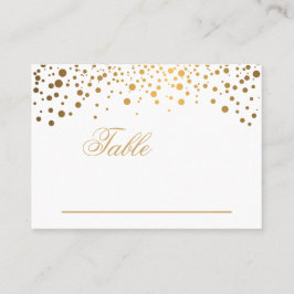 Snyggt Guld-konfetti-punkter montera kort
